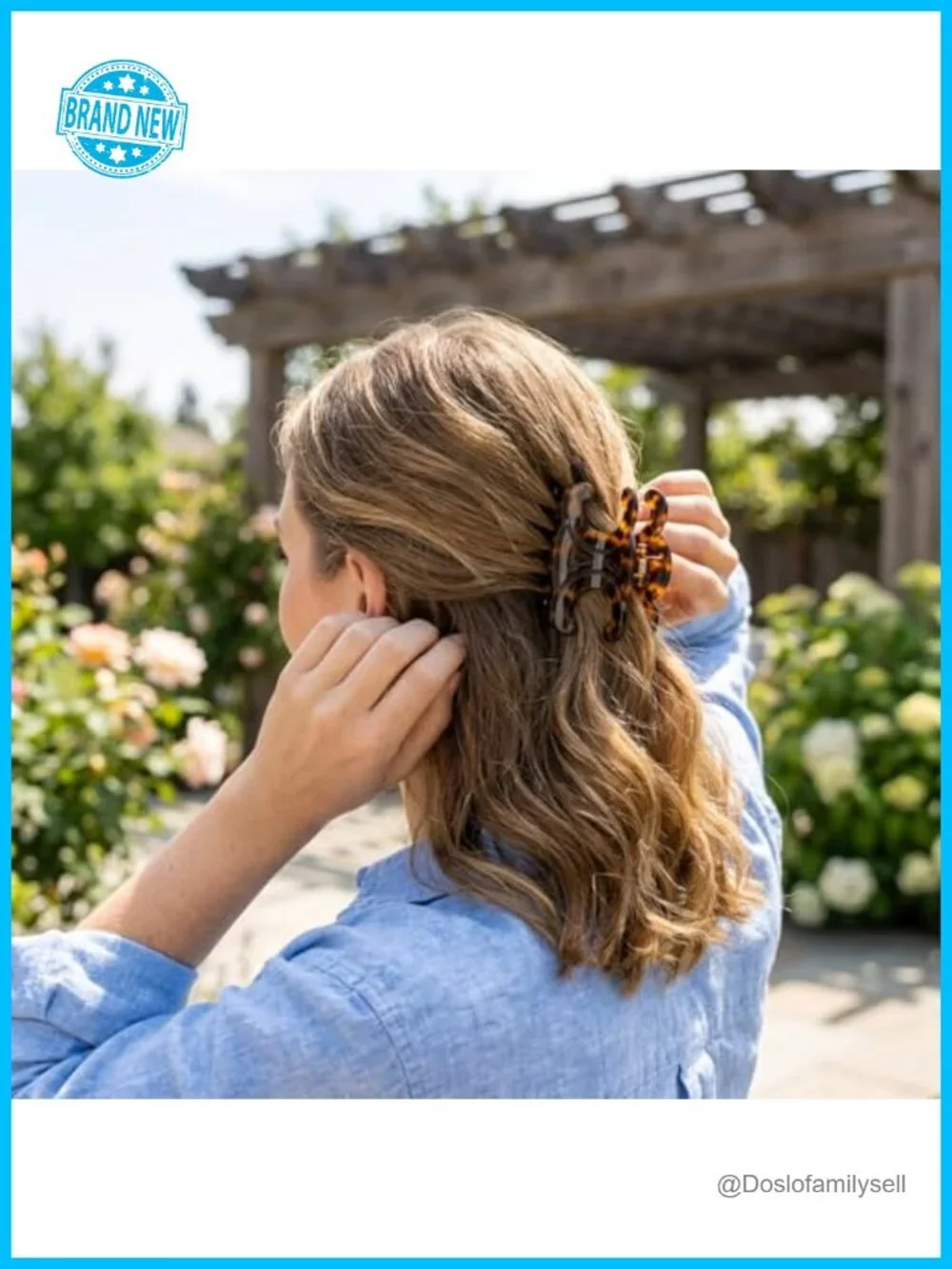 5 Butterfly Acetate Claw Clip Set for Women - Strong Hold Hair Accessories for